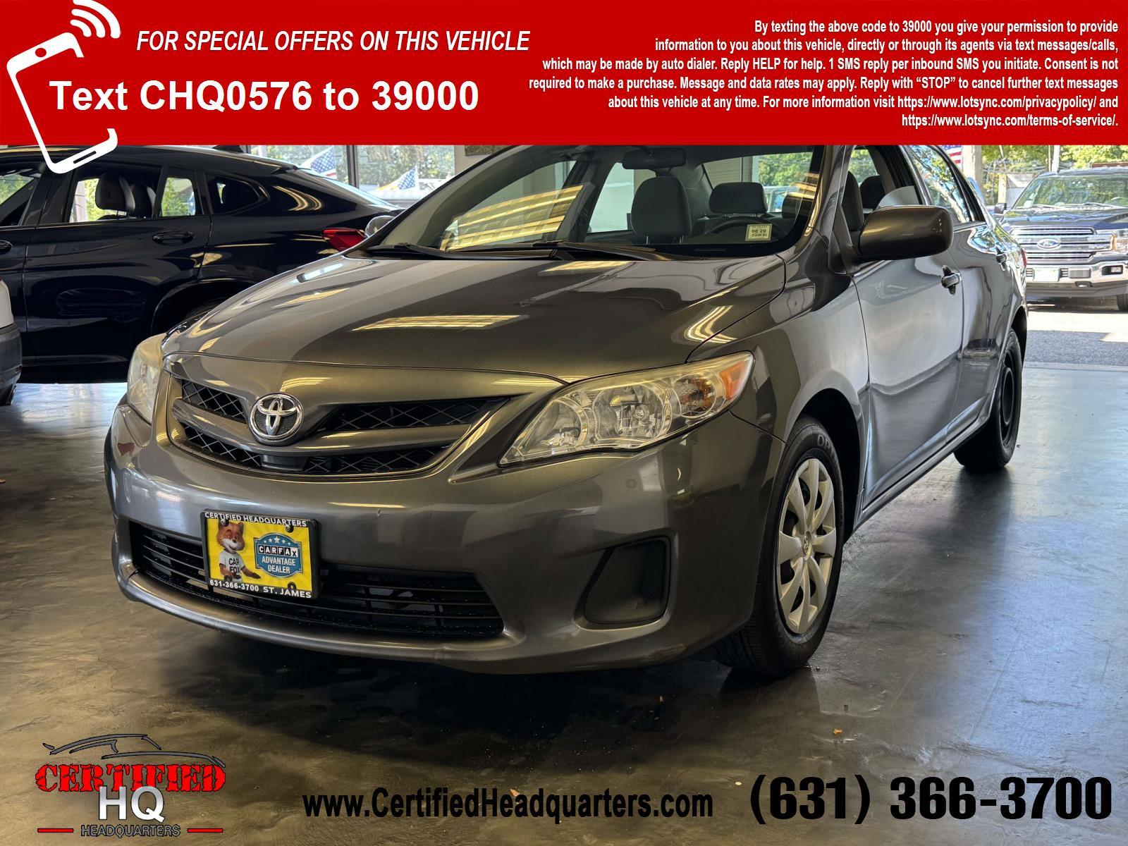 2013 Toyota Corolla 4dr Sdn Man L (Natl)