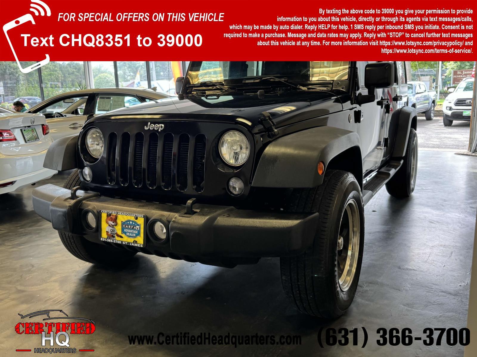  2014 Jeep Wrangler Unlimited 4WD 4dr Sport 