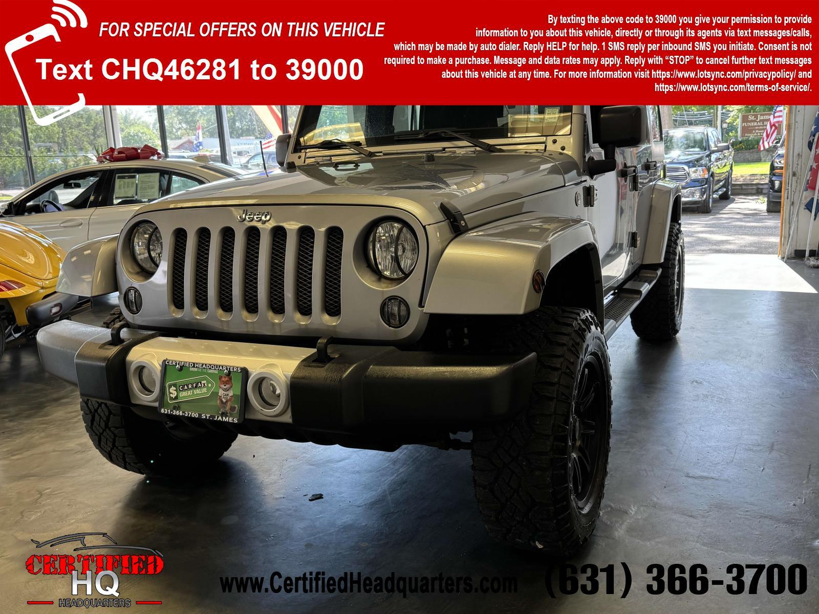  2015 Jeep Wrangler Unlimited 4WD 4dr Sahara 